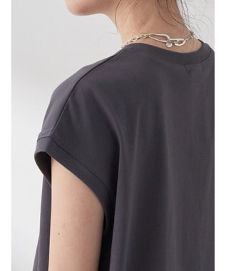 earth music&ecology ＴＥＲＲＥ　ＢＡＴＴＵＥ　フレンチＴ Charcoal Gray