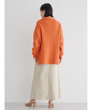 AMERICAN HOLIC バイパチハーフＺＩＰ片畦ニットプルオーバー　 Orange