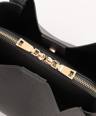 LA BAGAGERIE ソフトシュリンク2WAYハンドバッグ small ダークグレー