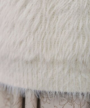 Tiaclasse 【洗える】フェザーニットベスト アイボリー