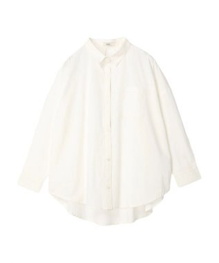 earth music&ecology ポプリンボックスシャツ Off White