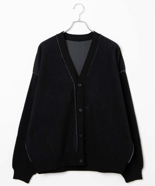 WEGO クリアライトリバーシブルカーディガン ブラック