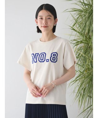 AMERICAN HOLIC フロッキーロゴカットプルオーバー1 Ivory