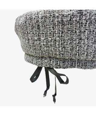 林八百吉商店 un chapeau  ツイードベレー グレーミックス