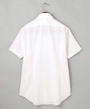 GOTAIRIKU 春夏向け/カラミ織【形態安定】SUMMERPREMIUMPLEATS_セミワイドカラー 半袖ドレスシャツ(26年限定モデル) 26年限定色/ホワイト×カラミ織