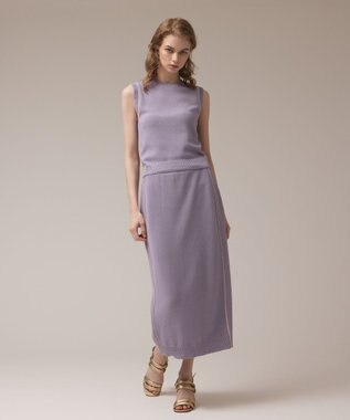 GRACE CONTINENTAL カノコニットスカート ラベンダー