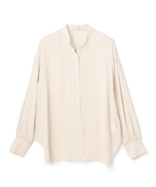 BEIGE， BRISSAC / スタンドカラーブラウス Ecru
