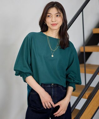 ANY コンフォータブルブラウス グリーン