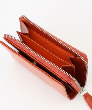UNBILLION Otias オイルカウレザーL字ZIPミドルウォレット オレンジ