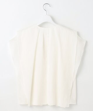 自由区 【カタログ掲載・接触冷感・洗える】シアーラミーローンフリル ブラウス オフ