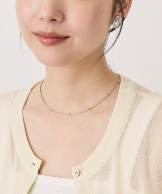 AMERICAN HOLIC 【ステンレス】スイッチドボールチェ－ンネックレス