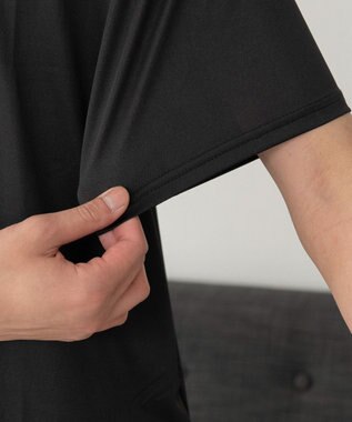 WEGO 【ユニセックス着用ITEM/MLサイズ展開】接触冷感セットアップウェア ブラック