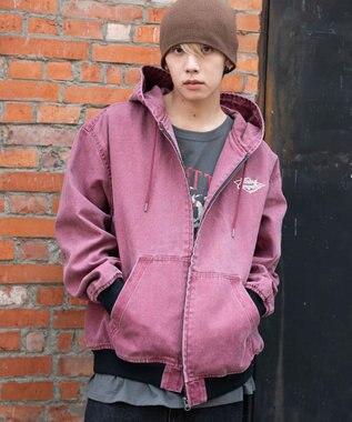 WEGO 【ユニセックス着用ITEM/MLサイズ展開】ワーカーズフードブルゾン ワイン