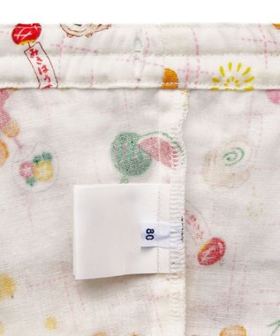 MIKI HOUSE HOT BISCUITS 【ミキハウス】【80-120cm】ミキハウスベア 甚平スーツ 白