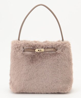 TOCCA LIASON FUR BAG ファーバッグ グレージュ系
