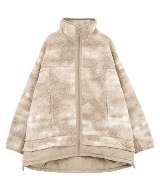 Green Parks スタンドボアジャケット Beige