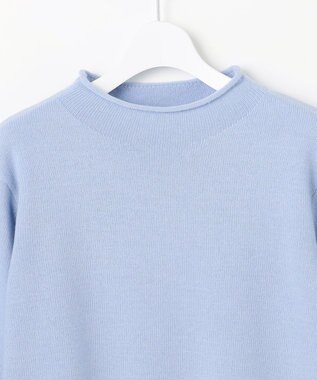 J.PRESS LADIES CAT ブロッキング ニット サックス系