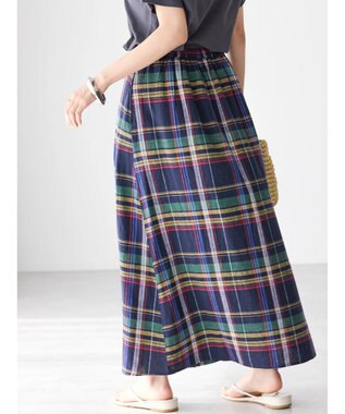 AMERICAN HOLIC リネンブレンドフレアスカート2 Check