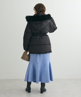 Green Parks ・ｓｗｉｎｇ　ｂｙ　ファイバーダウンベルト付コート Black