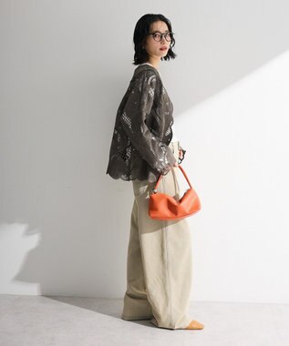 Green Parks レースカーディガン Gray