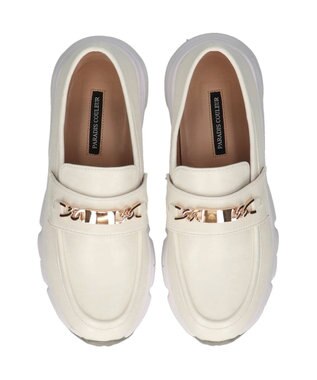 Bridget Birkin 【PARADIS COULEUR】メタルチェーンローファースニーカー オフホワイト