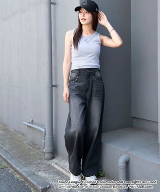 WEGO 別注MLBラインストーンタンク 柄1