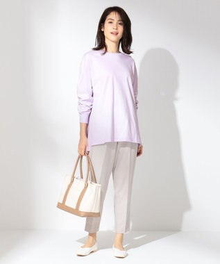 ANY L 【UVケア】【吸水速乾】マルチストレッチ テーパードパンツ ライトグレー系