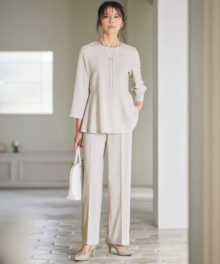 23区 クリップ パール ラリエット ネックレス ホワイト系