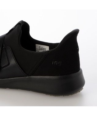 ing <ing>【レイン対応】ストレッチハンズフリースニーカー ブラック