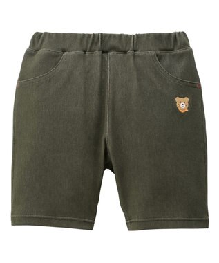 MIKI HOUSE HOT BISCUITS 【80-120cm】【Everyday Series】ワンポイント ストレッチ6分丈パンツ