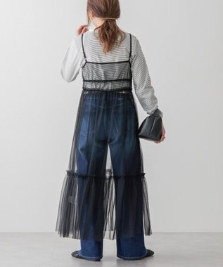 AMERICAN HOLIC チュールキャミワンピース Black