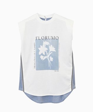 FORFORMO Printed Design Tops プリンテッドデザイントップス ライトブルー