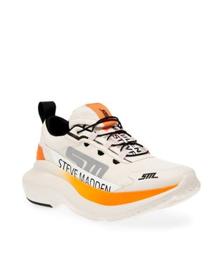 STEVE MADDEN ELEVATE 2 厚底ランニングスニーカー オレンジボーン
