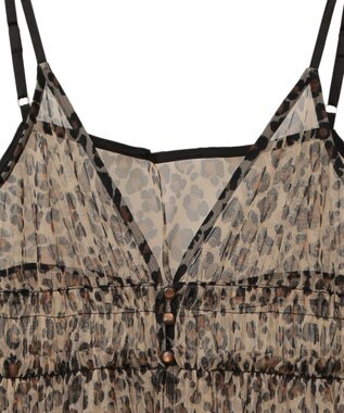 AMERICAN HOLIC チュールキャミワンピース Leopard