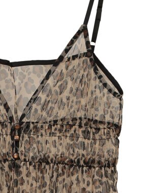 AMERICAN HOLIC チュールキャミワンピース Leopard