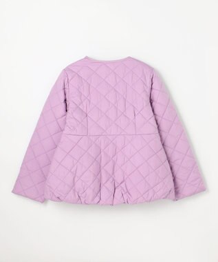 組曲 KIDS 【150-170㎝】マフラー付き中綿キルト アウター ラベンダー