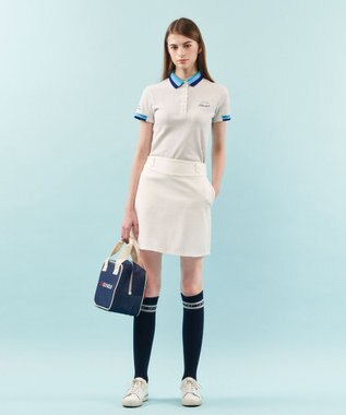 23区GOLF 【WOMEN】合皮×デニム調保冷カートバッグ ネイビー系