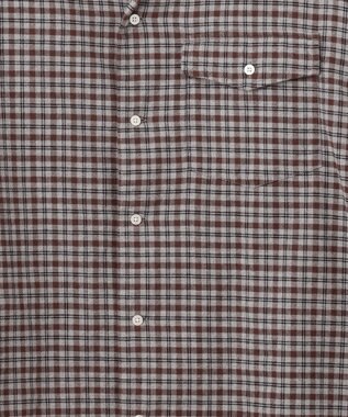 J.PRESS YORK STREET 【UNISEX】フランネル オープンカラーシャツ ブラウン系3