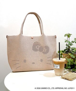 ROOTOTE 8473【ルートート】サンリオ IP.デリ.ルフル.ハローキティ-C 02：ミルクティー