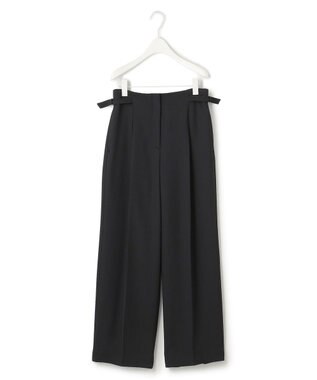 ICB 【2WAY・WEB限定・洗える】シルフィルダブルクロス サスペンダーパンツ ブラック系