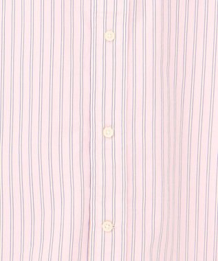 J.PRESS YORK STREET 【UNISEX】タイプライターストライプ バンドカラーシャツ ピンク系1