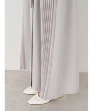 earth music&ecology サイドプリーツジレンチ Gray