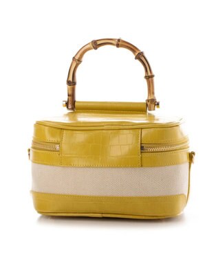 UNBILLION kakatoo バンブーハンドル2wayバニティバッグ イエロー