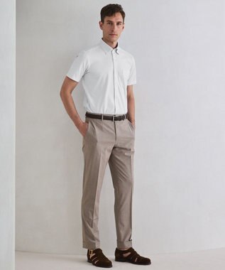 GOTAIRIKU 26年新作【ストレッチ/シワになりにくい/洗える】ハイパーストレッチ DRESS パンツ ベージュ系