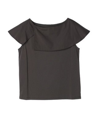 Green Parks オフショル風カットプルオーバー Gray