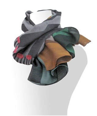 POLS コットンレイヤーストール オレンジ