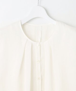 自由区 【カタログ掲載・接触冷感・洗える】シアーラミーローンフリル ブラウス オフ