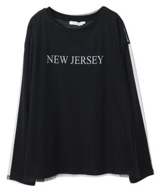 AMERICAN HOLIC ＳＥＴ　チュールＴ＋ロゴＴ Black