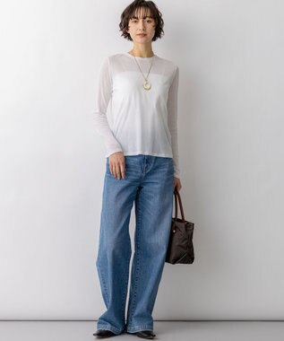 23区 【先行予約】シアーフライス レイヤード ロンTEE ホワイト系
