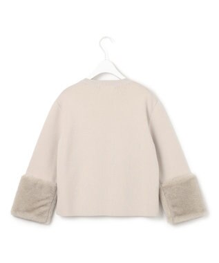 ICB ウールブレンドスムース デザインニット トープ系